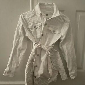 Women's White 7 for all Mankind Denim Mini Dress